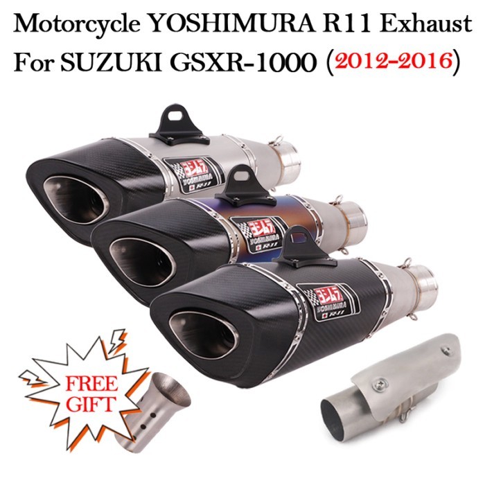 For SUZUKI GSXR-1000 GSX R1000 GSX-R1000 2012 - 2016 Motorcycle YOSHIMURA R11 Exhaust Modified DB K