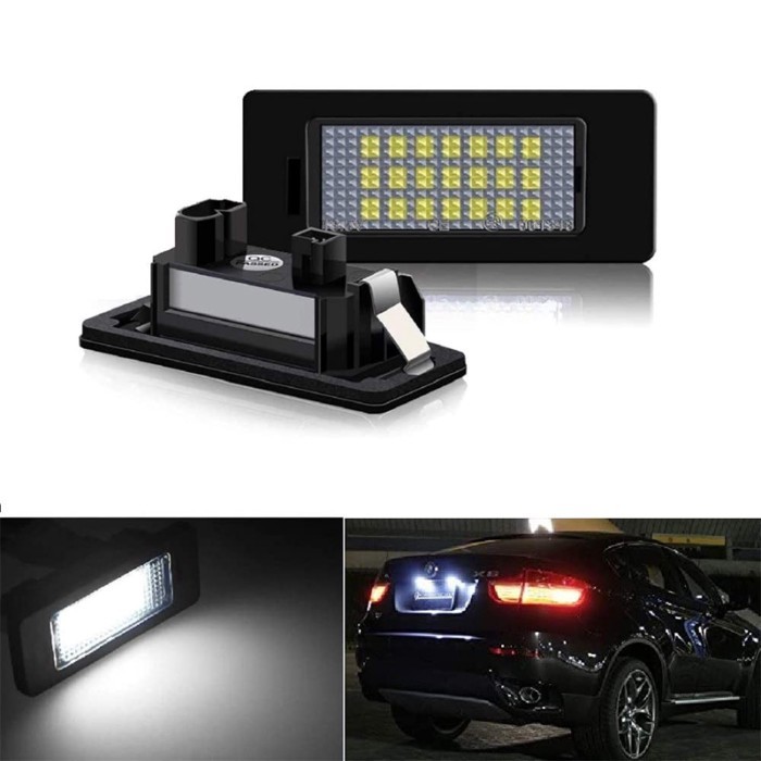 LED License Plate Light 7000K Car Rear Number Plate Light for BMW 3 5 Series E39 E60 E61 E82 E88 E9