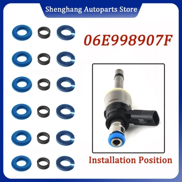06E998907F Fuel Injector Repair Seal Kit For Audi A6 C7 A7 A8 D5 Q7 4M A4 A5 3.0 Petrol 2013-2025 0