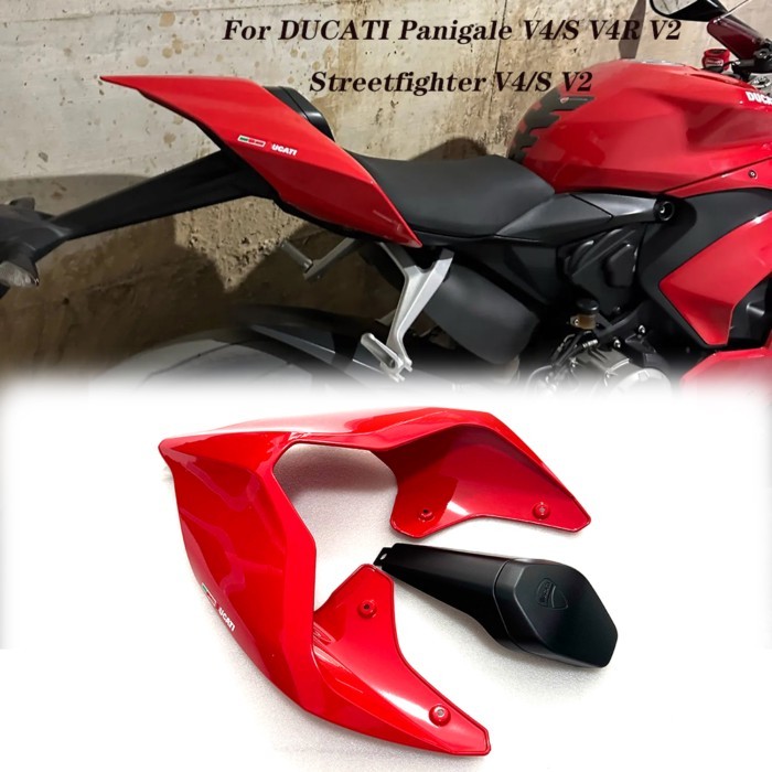 Motorcycle Real Tail Section Rear Seat Cover For Ducati Panigale V4 V4S V4R Streetfighter V4 V2 Rea