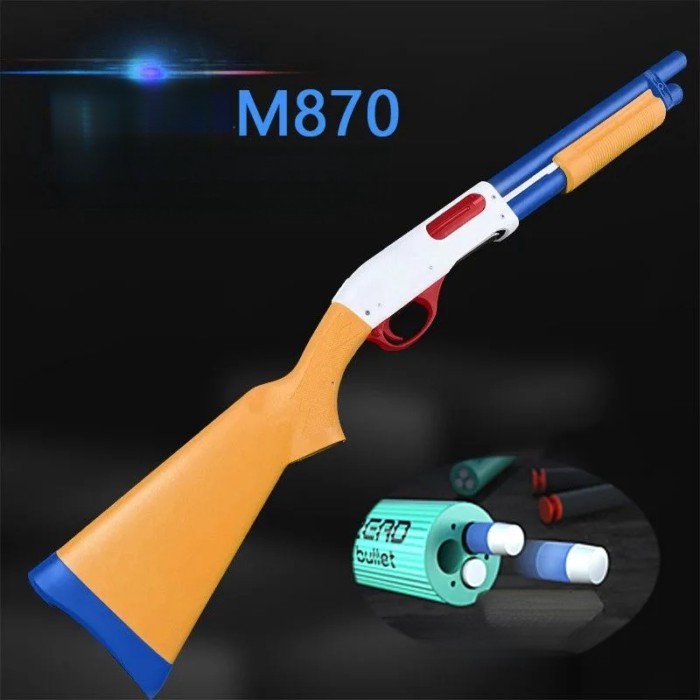 ของเล่นกระสุนอ่อนเสือโคร่ง m870 ที่ประพฤติตัวดี