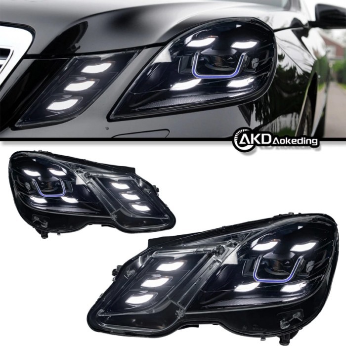 Car Styling Head Lamp for W212 Headlights 2009-2016 W212 E200 E300 E260 Headlight 12V H7 LED DRL Hi