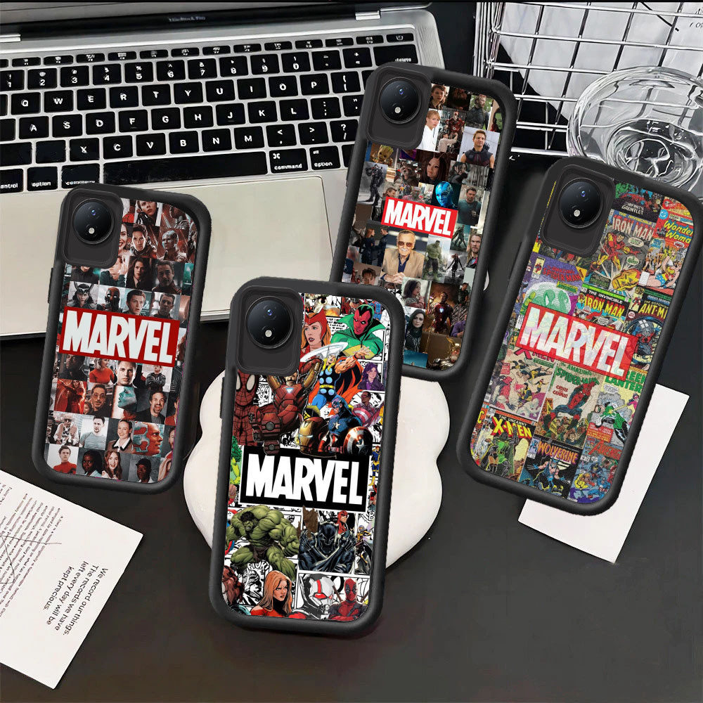 WA36 Marvel สําหรับ Hp ชุบ VIVO Y91 Y81s Y93 Y95 Y75 Y81 Y91C Y53s Y66 Y56 5G วัสดุ TPU