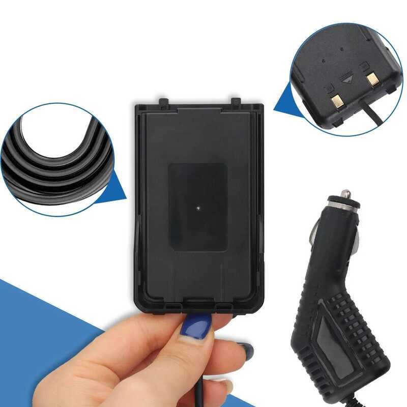 ▥  Walkie Talkie Battery Eliminator Car Charger  Uv-S9 PRO PLUS Two Way Radio Acc