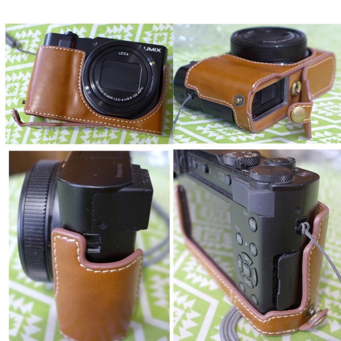 เหมาะสำหรับกระเป๋ากล้อง Panasonic ZS220 ZS110 ZS200 ป้องกันครึ่งชุดฐาน TX1 TX2 จับ TZ200