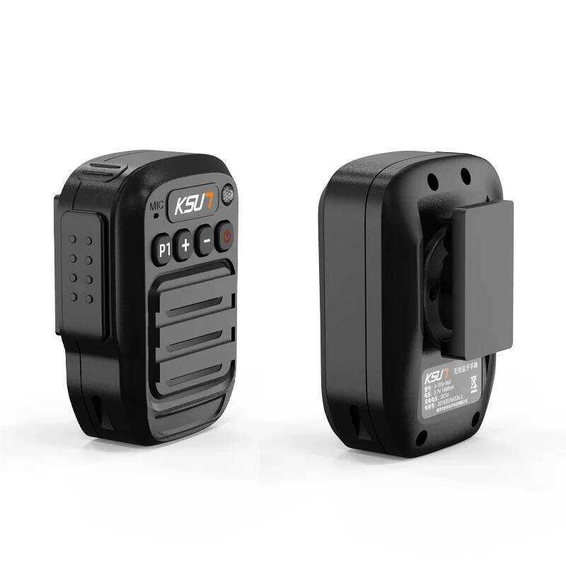 ▥ ut Walkie Talkie PTT 1000Mah แบตเตอรี่ไมโครโฟนบลูทูธไร้สายสำหรับโทรศัพท์ Android Zello App,