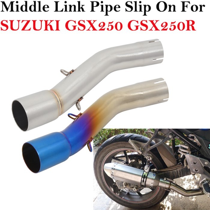 Slip-On For SUZUKI GSX250 GSX250R DL250 Motorcycle Exhaust Modified YOSHIMURA 51mm Muffler Stainles