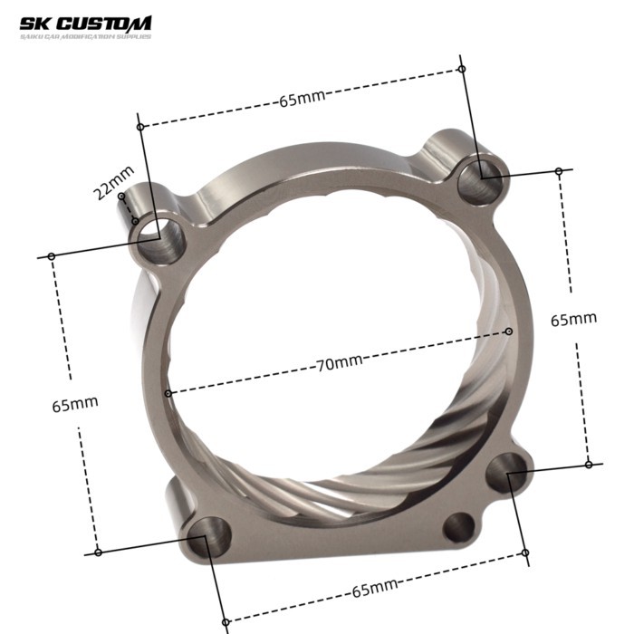 Throttle Body Spacer For VW Touareg 7P For Audi A5 8T3 A6 Q5 8RB 3.0T Engine Al Alloy Throttle Vort