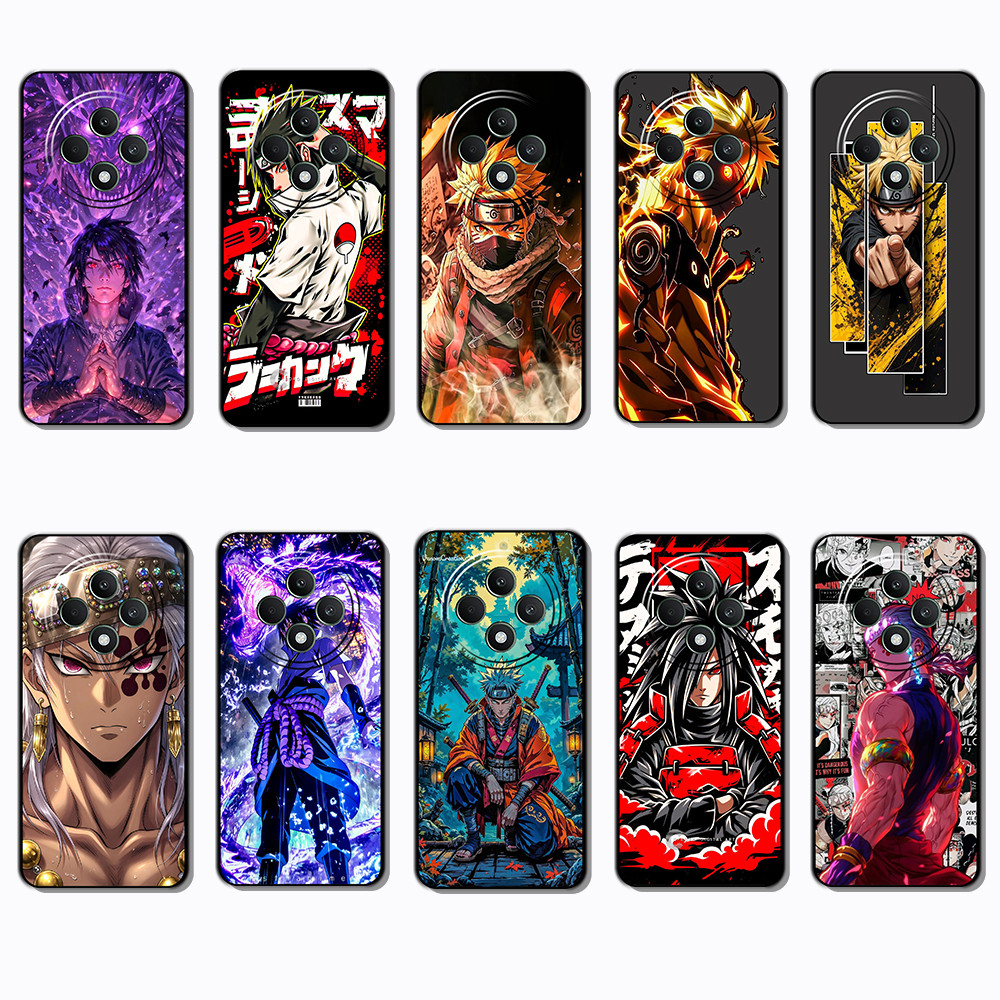 สําหรับ OPPO F5 F7 F9 F11 F25 F27 K12X R9S NARUTO ขอบสีดําเต็มรูปแบบเคสโทรศัพท์ TPU | Defense Agains
