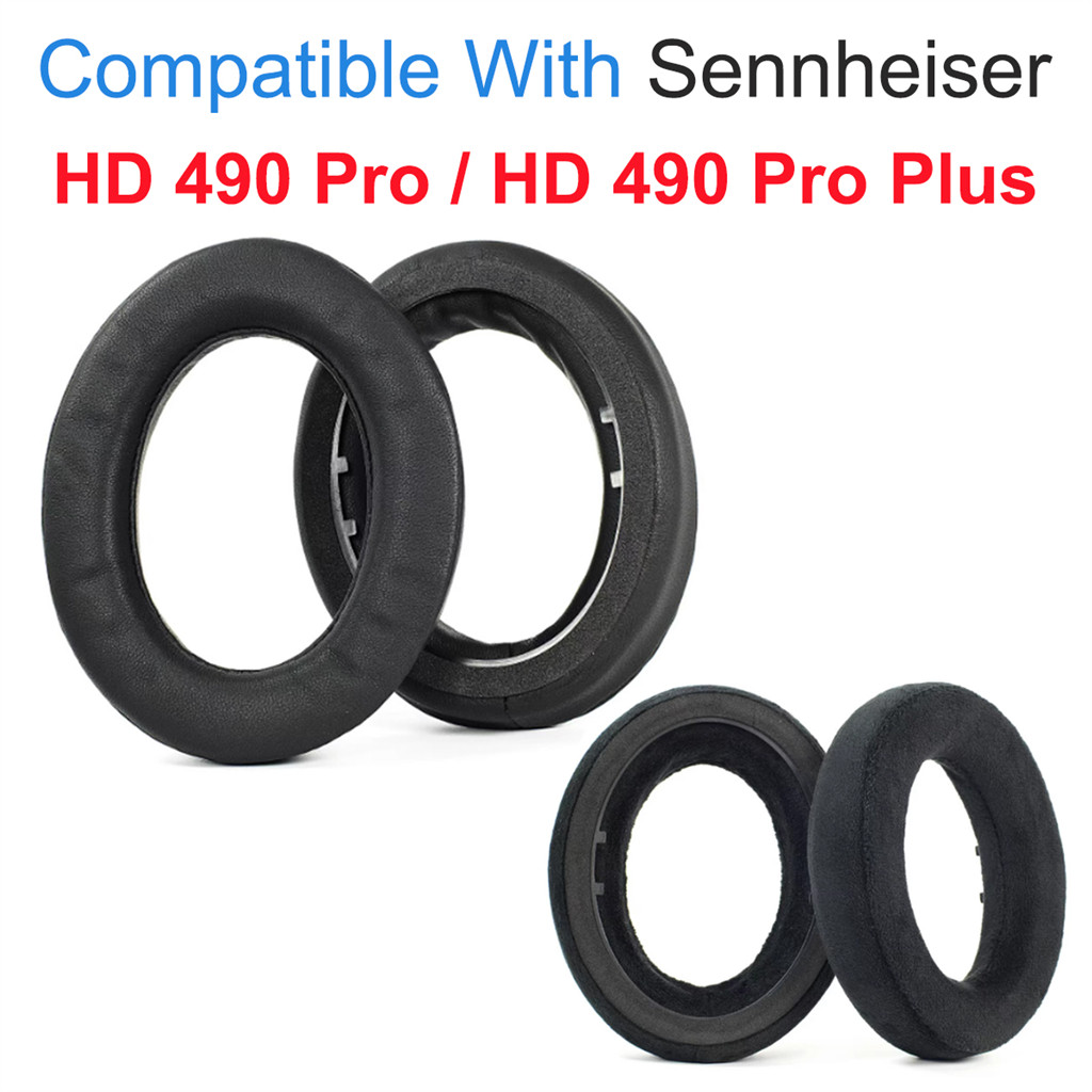 เปลี่ยนแผ่นรองหูฟังสําหรับ Sennheiser HD 490 Pro / HD 490 Pro Plus หูฟัง EarPads เบาะฟองน้ําชุดหูฟัง