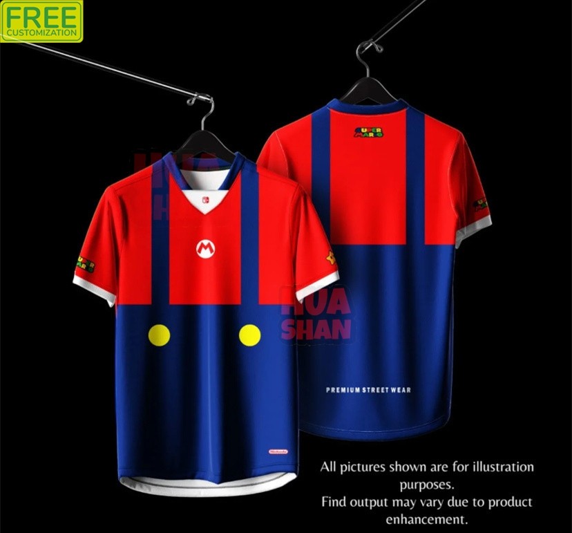 SUPER MARIO RED BLUE STREET WEAR EDITION