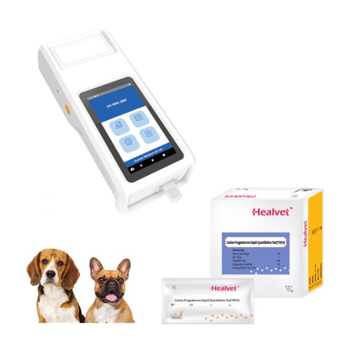 Healvet Veterinary Progestone Analyzer Reagent  Diagnostic Reagent Kit Vet Test Canine Ovulation  f