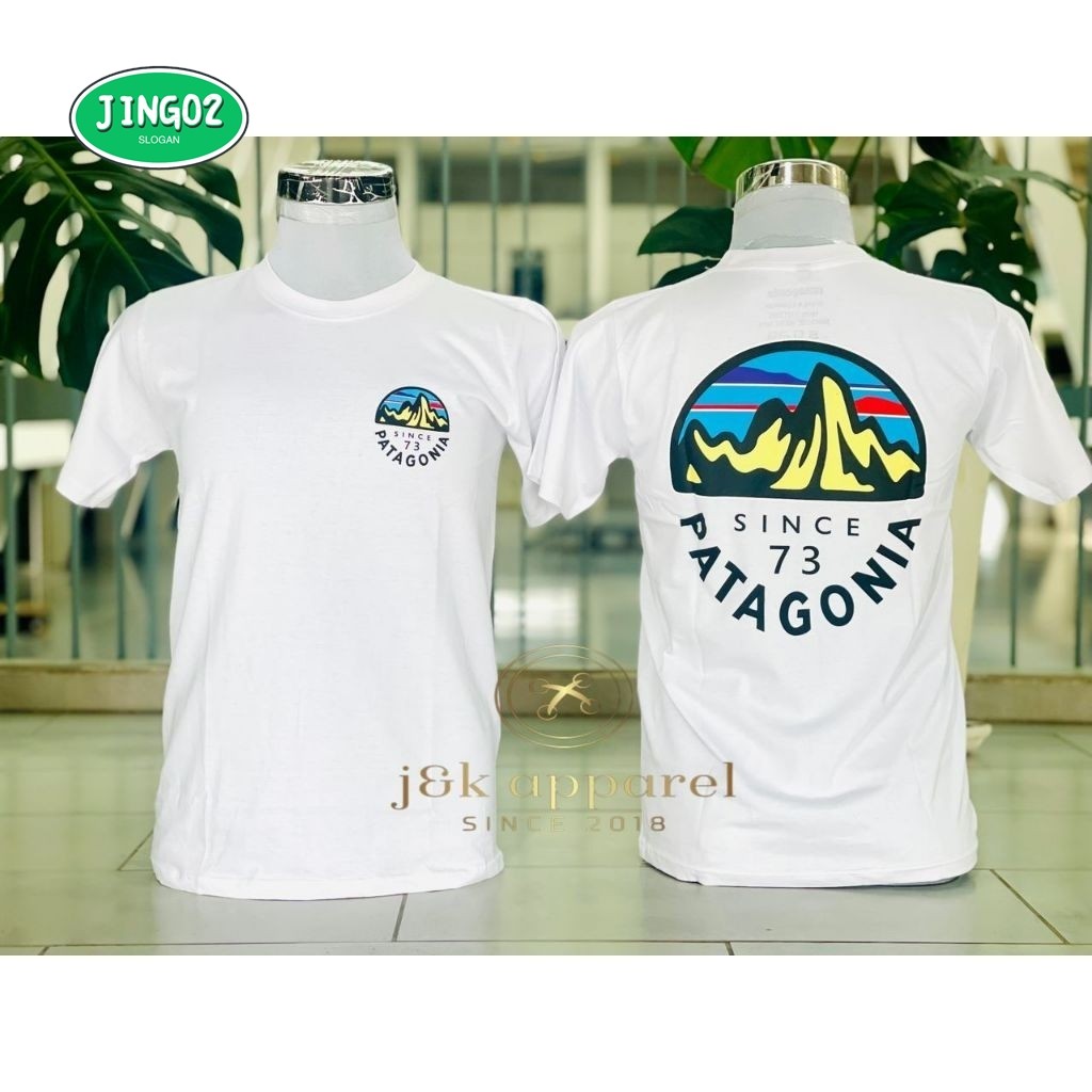 (JING02)เสื้อยืดปีนเขาสําหรับผู้ชายพิมพ์ลายภูเขาPa-ta