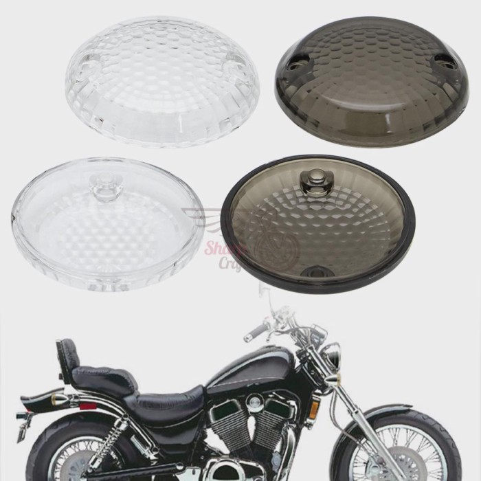 Motorcycle Turn Signal Indicator Light Lamp Lens Cover For Suzuki Savage LS650 Intruder VS1400GL VS
