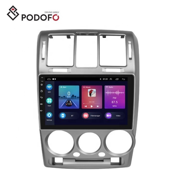 Podofo 9'' Android 13 Car Radio For Hyundai GETZ 2002-2006 CarPlay Android Auto GPS WiFi BT FM RDS