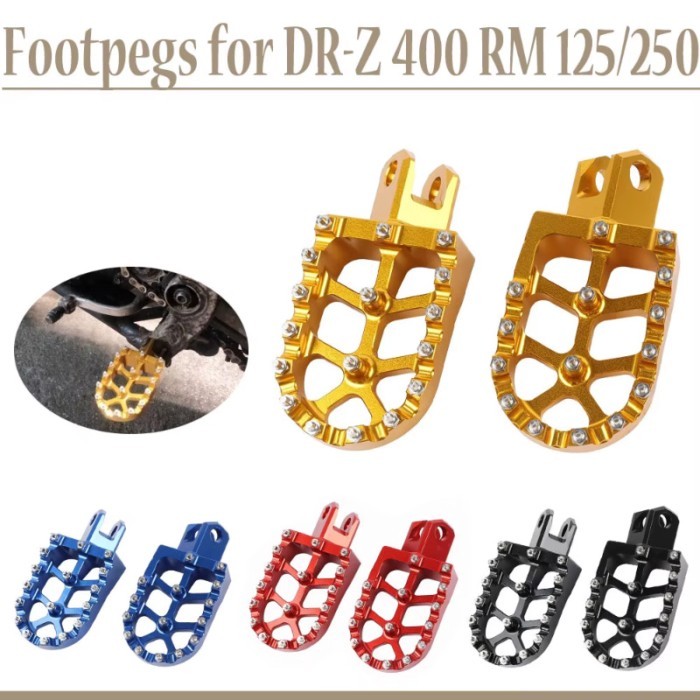 For Suzuki DRZ400SM DRZ 400 SM 400e 400sm DRZ400 Foot Pegs Footpegs RM 250 RMX 125 Footpeg Footrest