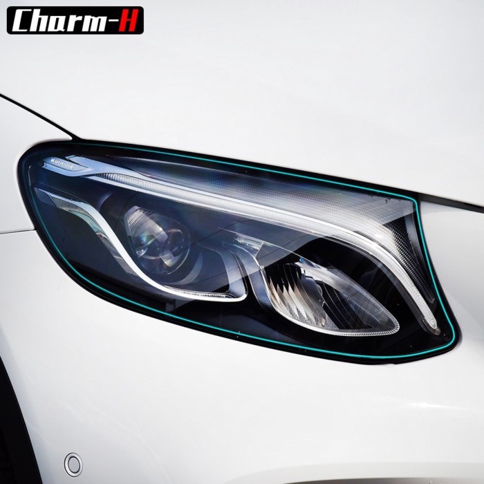 Car Headlight Protective Transparence Restoration TPU Protection Film For Mercedes Benz ML E C GLA