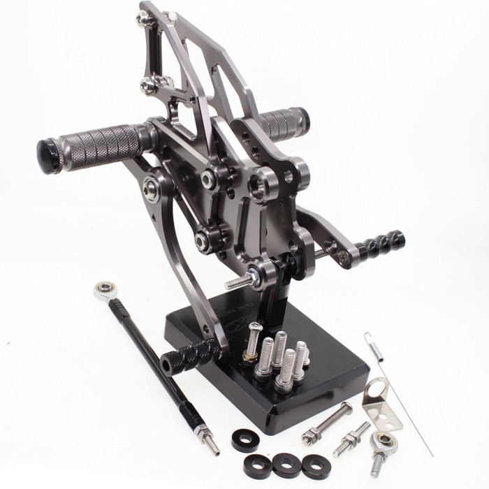 For MT 03 MT 25 MT03 MT25 CNC Adjustable Rear Set Rearsets Footrest For Yamaha YZF R25 R3 MT-03 MT0