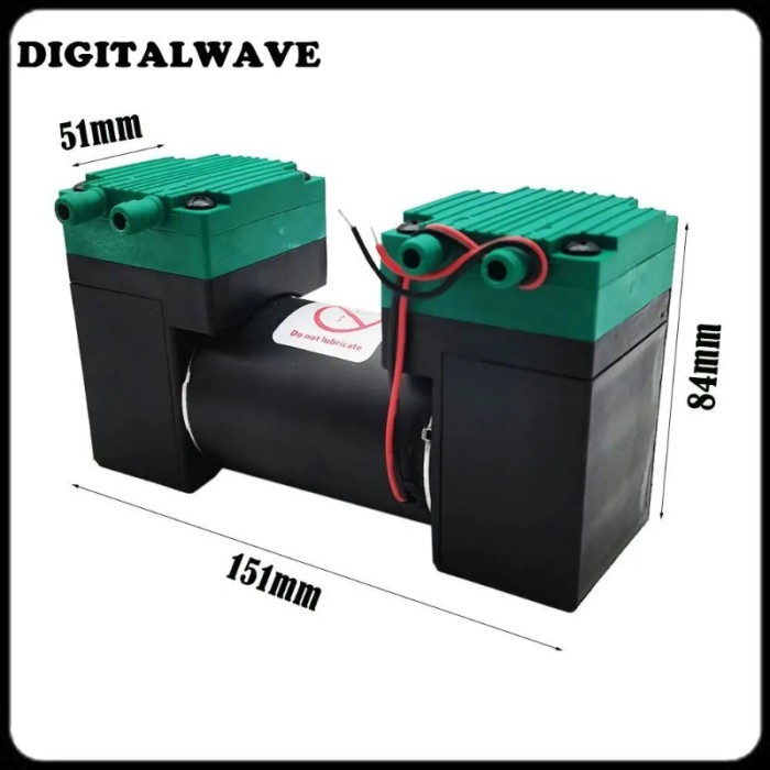 12V 24V 220V Micro Vacuum Pump Electric Pump Silent Small Air Pump Double Heads Diaphragm Pump 20L/