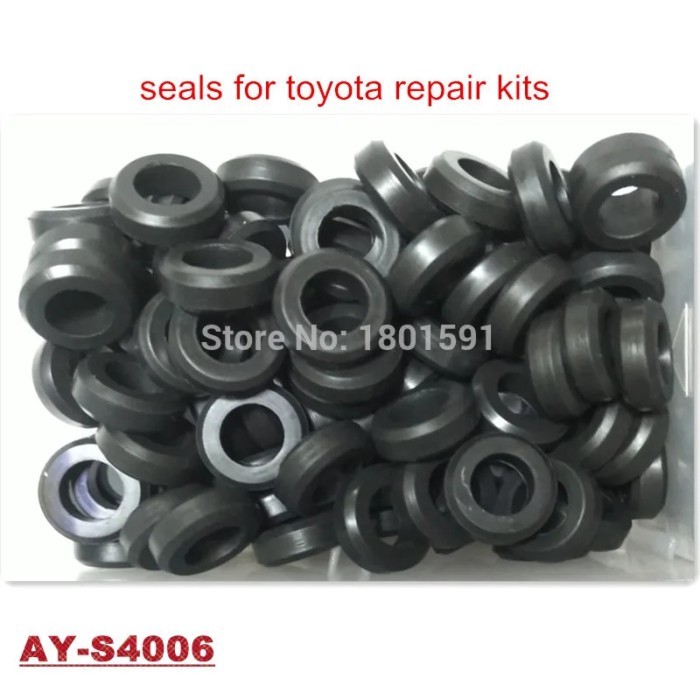 1000Pieces for Toyota Mazda Mitsubishi Fuel Injector Lower Rubber Seals 16*8.8*5.5mm  (AY-S4006)