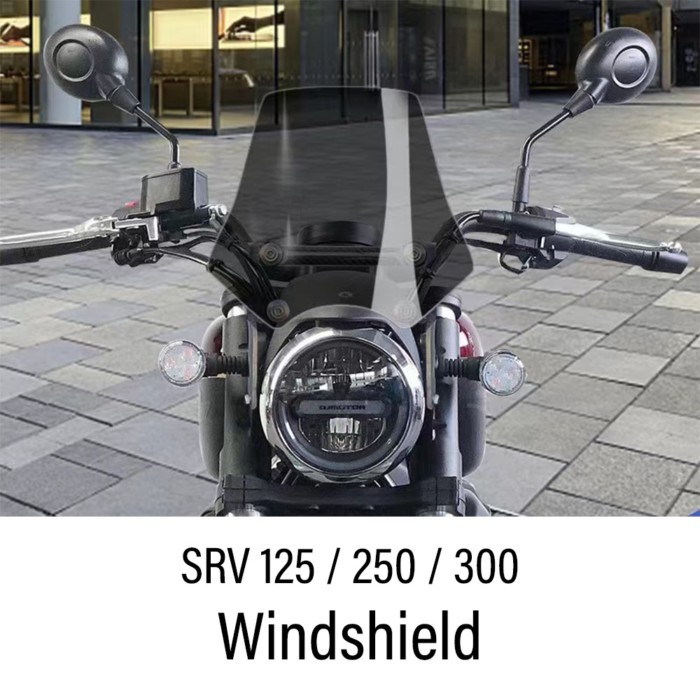 New For QJMOTO SRV300 Accessories Windshield Sports Windscreen Wind Deflector Fit QJMOTO SRV300 SRV