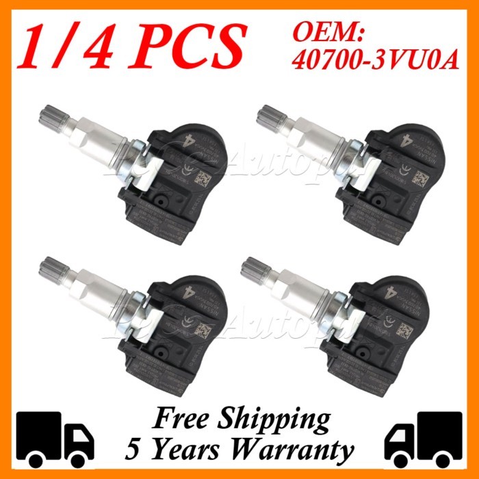 1/4PCS Tire Pressure Monitor Sensor 9L3T-1A180-AF 9L3Z1A189A For 2010-14 Ford Fusion Mustang Focus