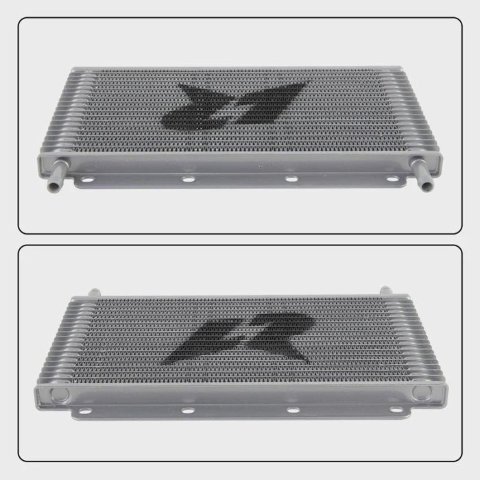 Oil Cooler Universal 19 Row Transmission 11"x5.8"x0.75" (280x148x19mm) inlet/outlet 9.6mm 3/8" Barb
