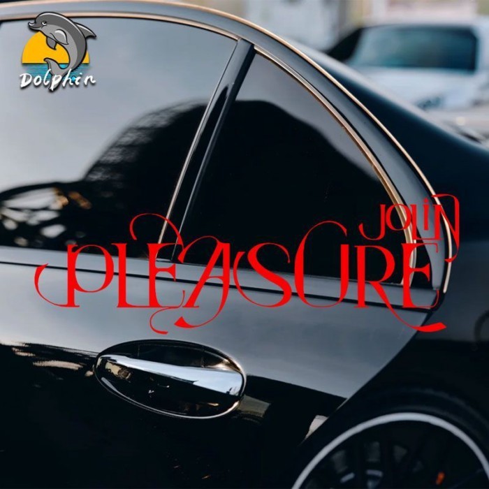 JOLIN JOLIN Tsai อัลบั้มใหม่ความสุขสติกเกอร์รถสะท้อนแสงรถจักรยานยนต์ไฟฟ้าร่างกายด้านหลังกระจกหน้าต่า