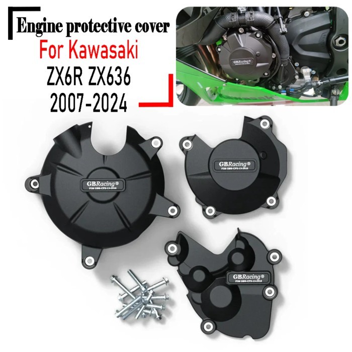 For Kawasaki ZX6R ZX-6R ZX636 2007-2025 zx6r 2024 2023 Racing engine protective cover, decorative c