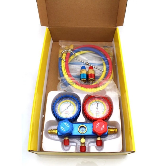 R134a Dual Gauge Set Diagnostic Charging Tool refrigerant table refrigerant fluoridate table air co