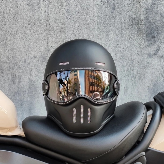 Motorcycle ORZ Full Face Retro Helmet Tokyo Style Motorcycle Casco Moto Japan TT Helmets Fiberglass