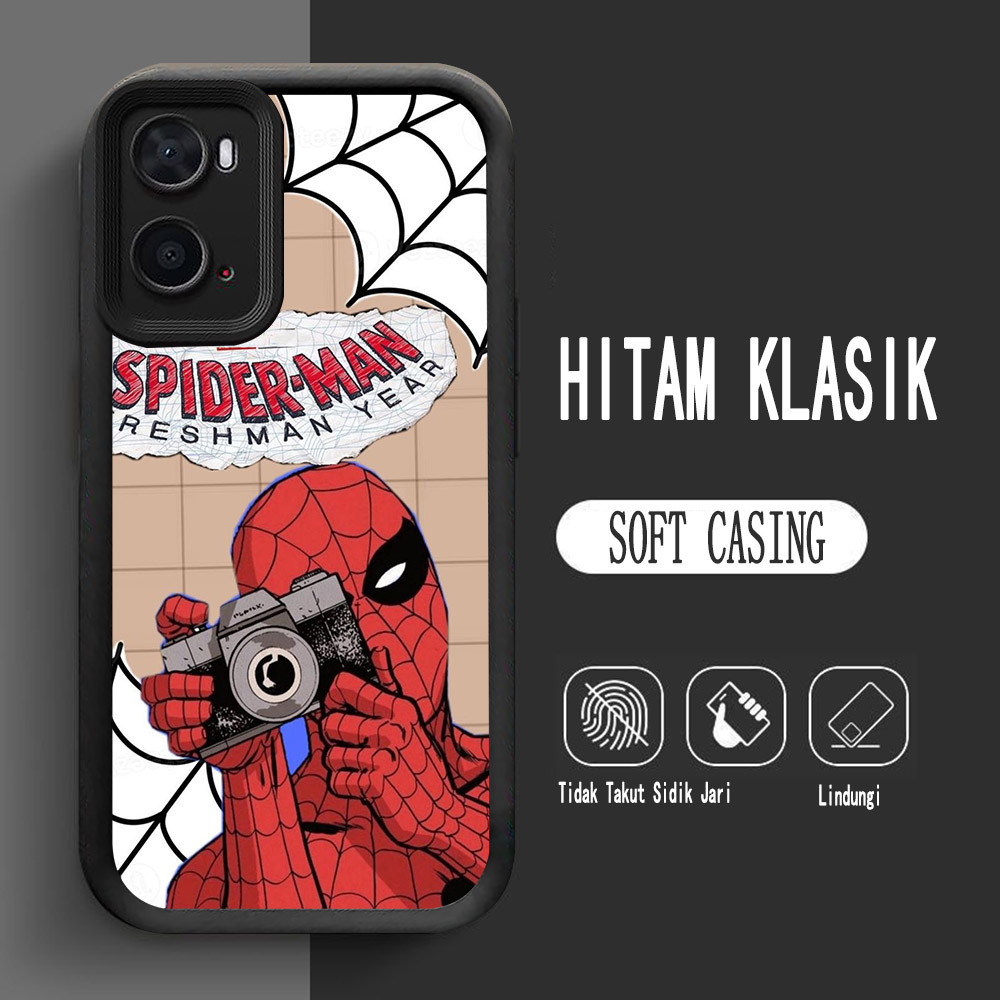เคสสําหรับ OPPO A76 A96 A77s A57e A77 A36 A57 A57s Soft L-14 Spider-Man