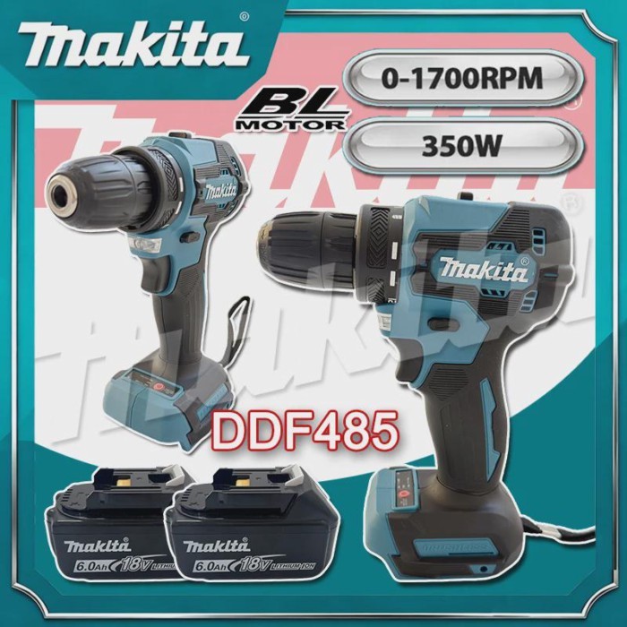 Makita DDF485 10MM LXT Compact Cordless Tool Multi-function Screwdriver Impact Brushless Drive Rech