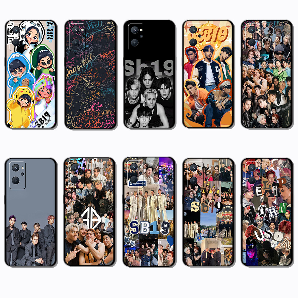 สําหรับRealme 9 Pro Plus 9i 4G 12 Lite 12X 12 + 13 SB19 Black Edge Full Coverageเคสโทรศัพท์TPU | Def