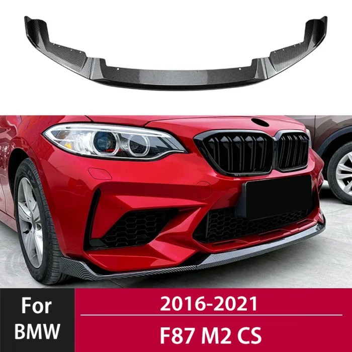 For BMW F87 M2 CS Coupe 2016-2021 Front Bumper Lip Spoiler Splitter diffuser Exterior Trim Canard L