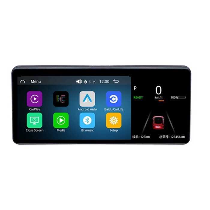 เหมาะสําหรับ Tesla Mol 3/Y รถเครื่องมือ HUD HUD จอแสดงผลดัดแปลง CARPLAY