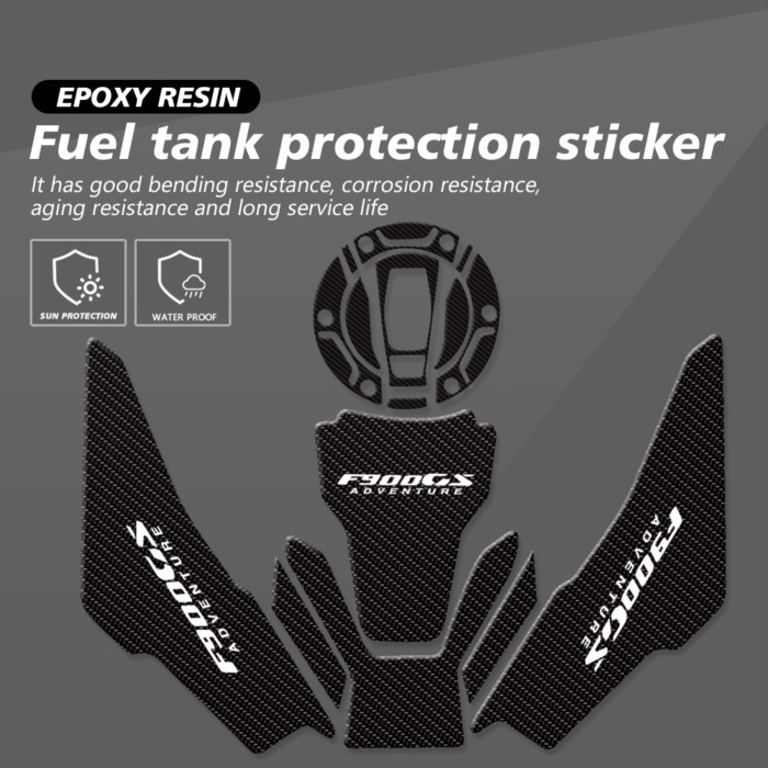 Fit For BMW F900GS Adventure F 900 GSA GSA900 2024 Motorcycle Tank Pad Decals Stickers Fish Bone Tr