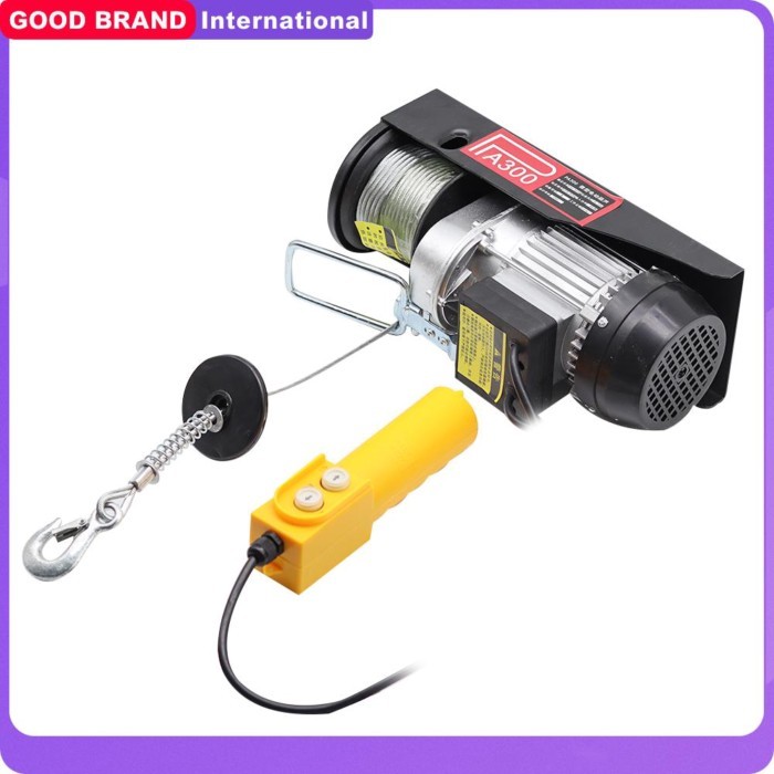 Micro Electric Hoist 220V Crane Household Small Lift Hoist 1 Ton / 0.5T Winch Decoration Crane