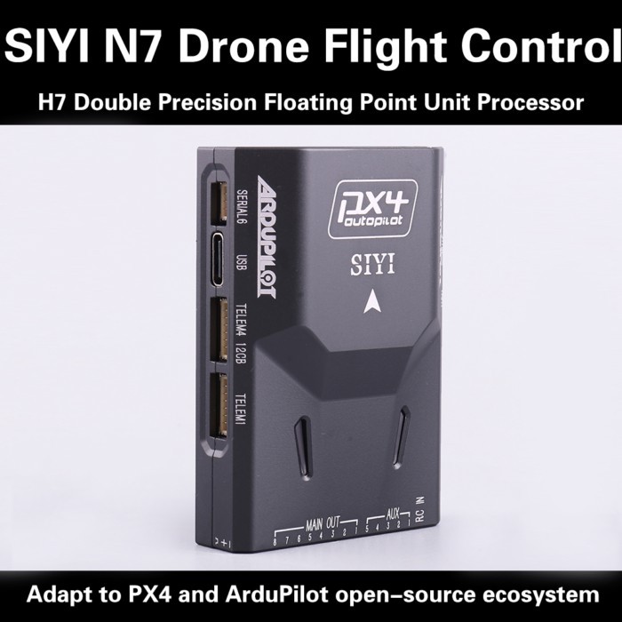SIYI N7 Autopilot Flight Controller Compatible with Ardupilot and PX4 Ecosystem M9N GPS and 2 to 14