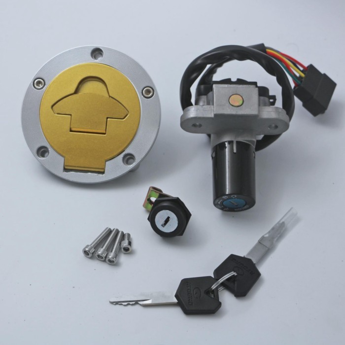 Ignition Switch Lock Gas Fuel Tank Cap Cover Set Fit for Ducati 749 999 S 900 SS  2003 - 2006 750 S