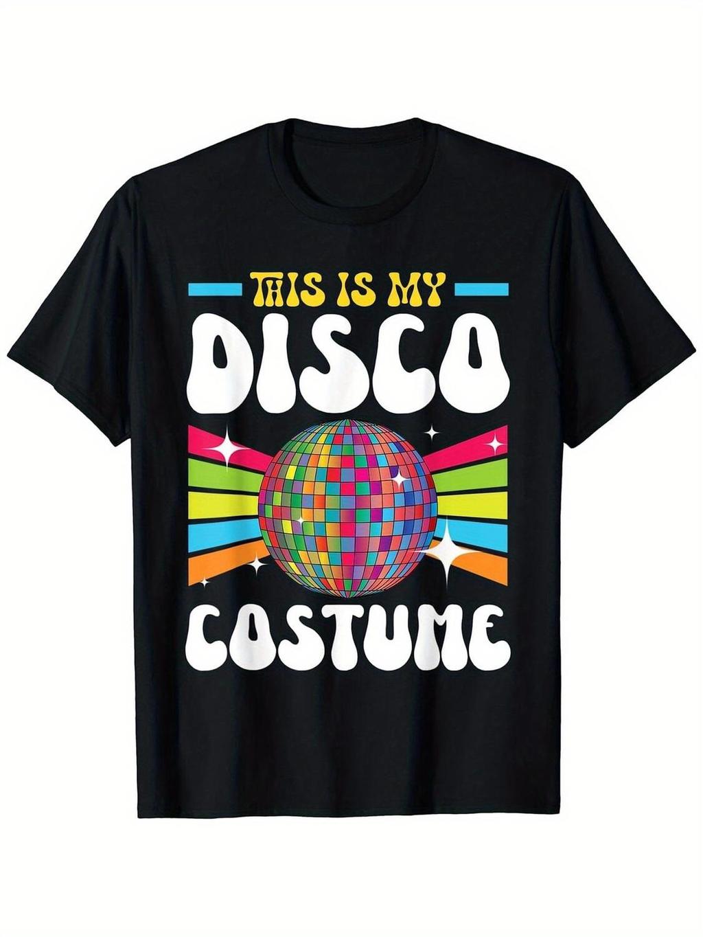 VidiAmazing Retro 1970s Disco Costume เสื้อยืดสําหรับ & - Vintage 70s Party Outfit with Iconic Print