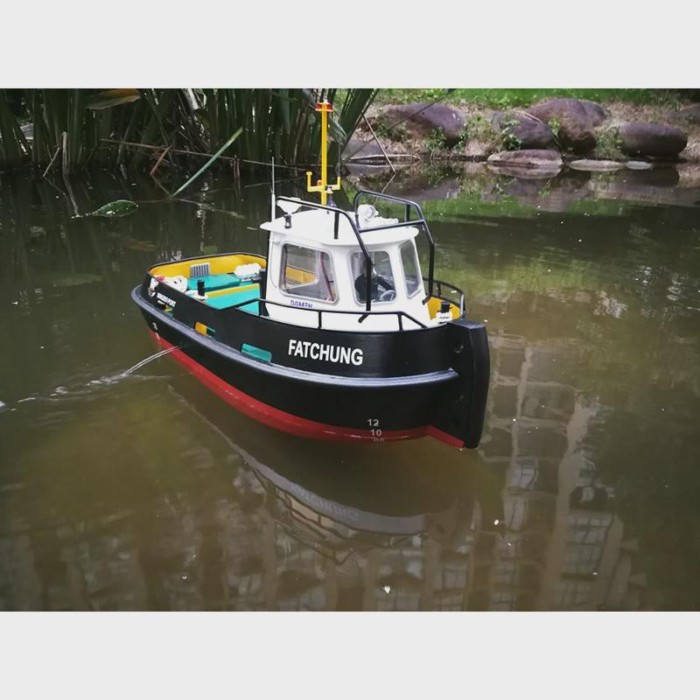 DIY Simulation remote control ship model kit for Tug804 tugboat rescue ship small-scale and moped t
