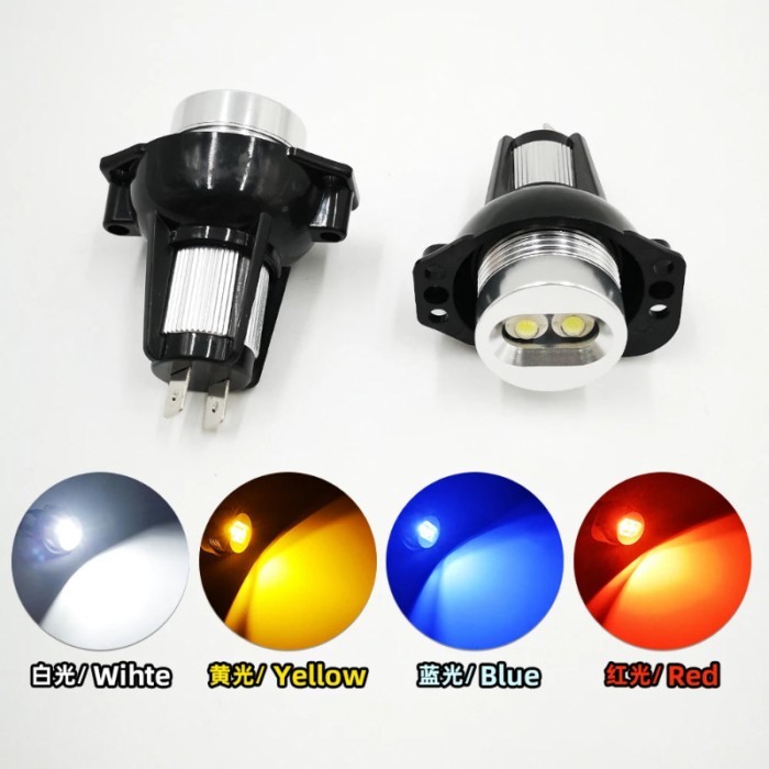 For BMW E60 E61 E63 E64 E70 X5 E71 X6 E82 E87 E89 Z4 E90 E91 M3 Canbus Error Free LED Angel Eyes Ma