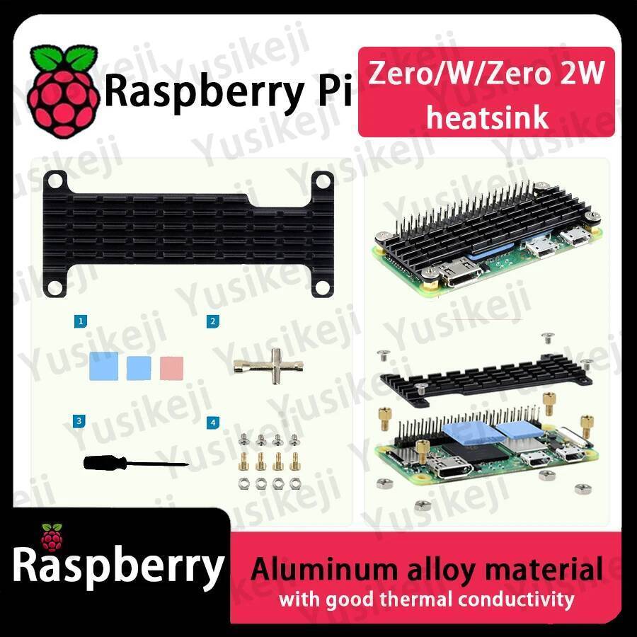 Raspberry Pi Zero 2w อ่างล้างจานอลูมิเนียมอัลลอยด์ Raspberry PI Zero W Zero 2W ปลอกโลหะ