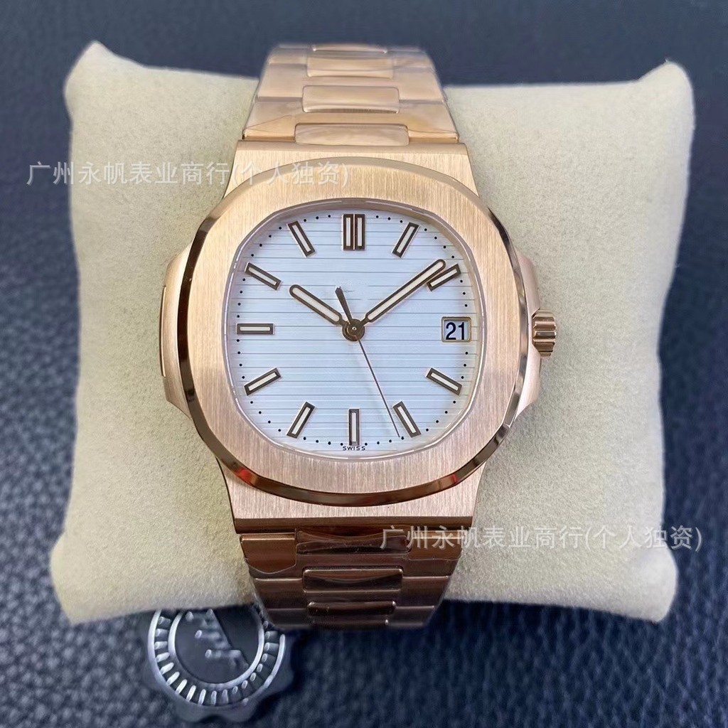 2026แฟชั่นกีฬา5711 Rose Gold Parrot Snail Mechanicalนาฬิกาลึกกันน้ําสแตนเลสนาฬิกาส่องสว่างกันน้ํานาฬ