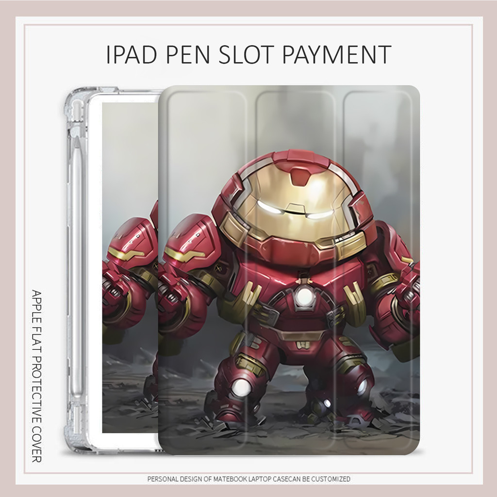 เคส air4/5/6 air7 Iron Man mini4/5/6/7 10.2 gen7/8/9 Marvel ใหม่ air pro11 gen10 generation11 A16 เค