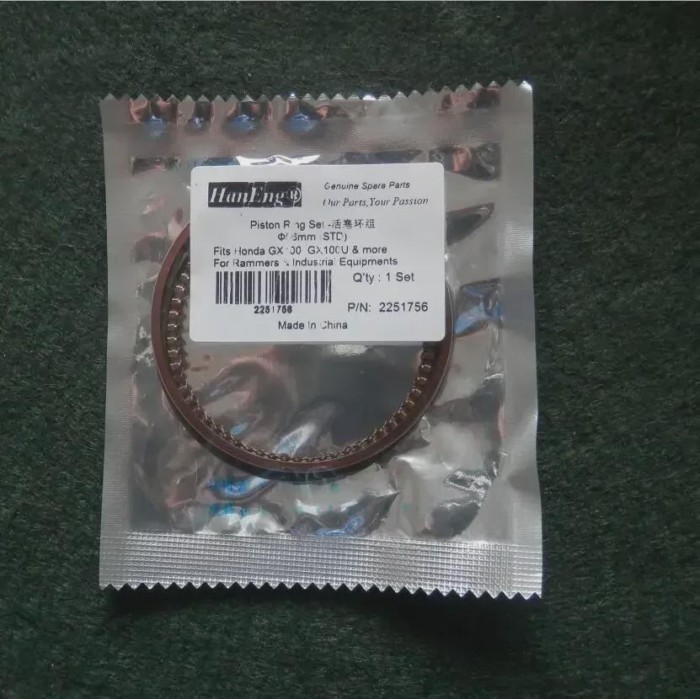 2/10 X GX100 PISTON RING SET 56MM Std 13010-Z0D-003 FOR HONDA GX100T/U/UT/RT 4T 98CC RAMMER RINGS T