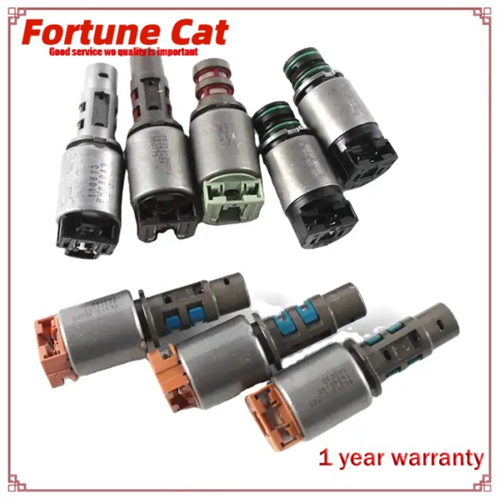 8PCS A6GF1 A6MF1/2 Original Renovation Transmission Solenoids Kit 46313-3B030 46313-3B000 46313-3B0