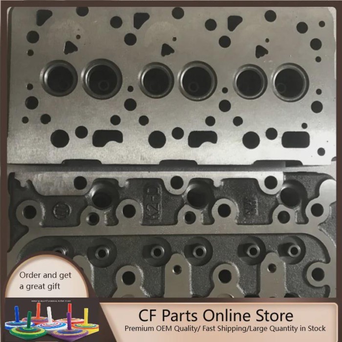 Free Shipping Complete Cylinder Head For Kubota D1105 Engine M8