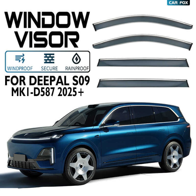 เหมาะสําหรับสีน้ําเงินเข้ม S09 ที่บังแดดกันฝนแบบหน้าต่างสปอยเลอร์ DEEPAL S09 ที่บังแดดหน้าต่าง